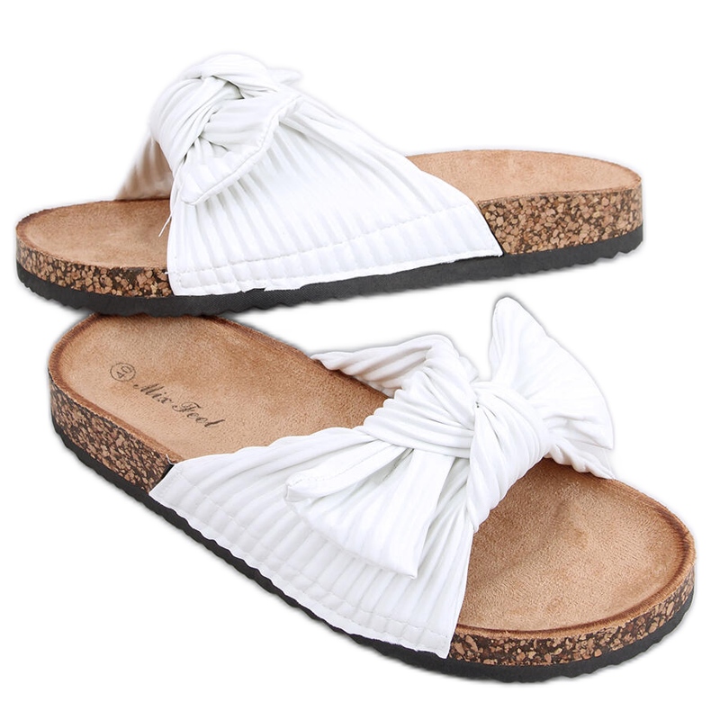 Mossweiße Korkhausschuhe