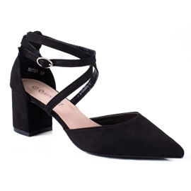 SHELOVET Modische schwarze Pumps