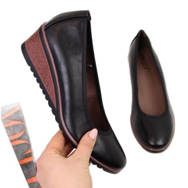 Schwarze Keilpumps W Vinceza