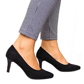 Schwarze Wildlederpumps W Sergio Leone