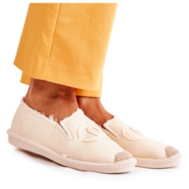 Klassische beigefarbene Flaure-Espadrilles für Damen