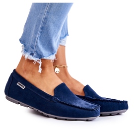 PH1 Damen-Loafer aus Wildleder Marineblau Millare navy blau