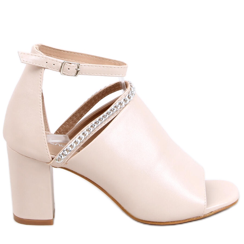 Sandaletten mit hohem Absatz Mary Beige