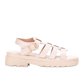 Beige Damensandalen von Bradama