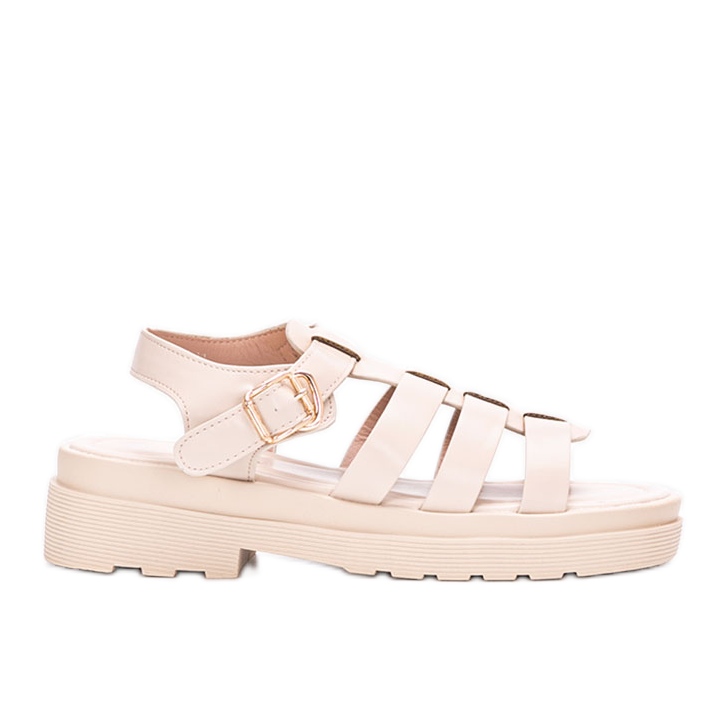 Beige Damensandalen von Bradama