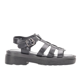 Bradams schwarze Damensandalen