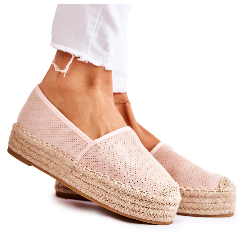 PG1 Damen-Espadrilles auf der Pink Marise-Plattform rosa