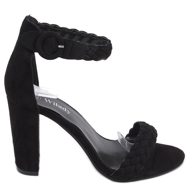 Donna Black Sandalen an der Post schwarz