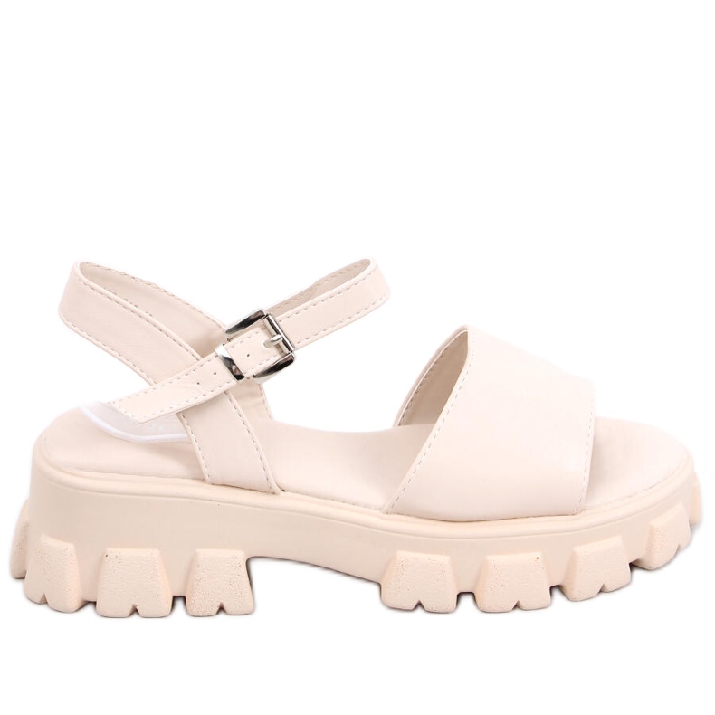 Sandalen auf einer dicken Saint-Beige-Sohle