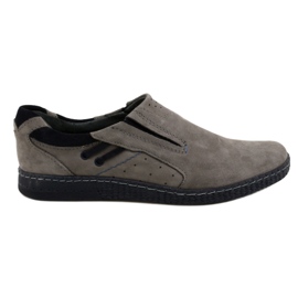 KOMODO Graue Herren Slipper 862L
