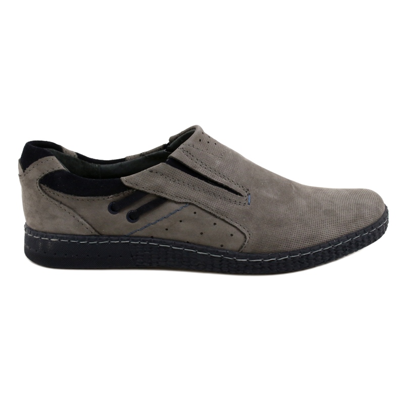 KOMODO Graue Herren Slipper 862L