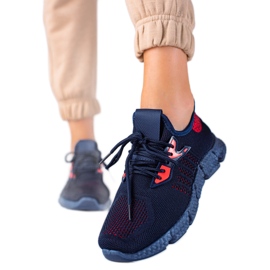 SHELOVET Leichte Sportschuhe rot marineblau