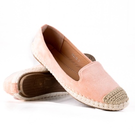 SHELOVET Espadrilles aus Wildleder rosa