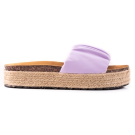 SHELOVET Espadrilles-Hausschuhe für Damen violett