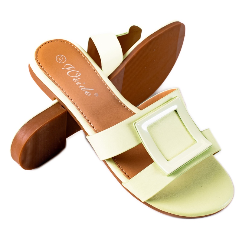 SHELOVET Klassische Damenhausschuhe grün