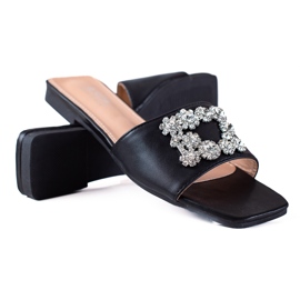 SHELOVET Elegante Hausschuhe schwarz