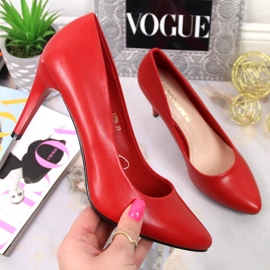 Rote Stiletto-Pumps von Sergio Leone