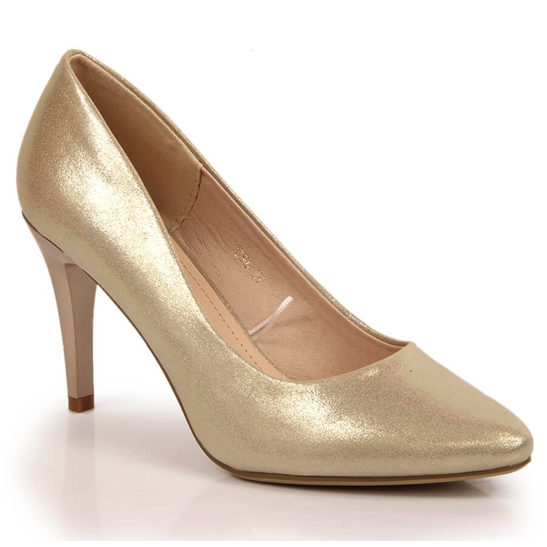 Pumps Stiletto Lackgold Sergio Leone golden