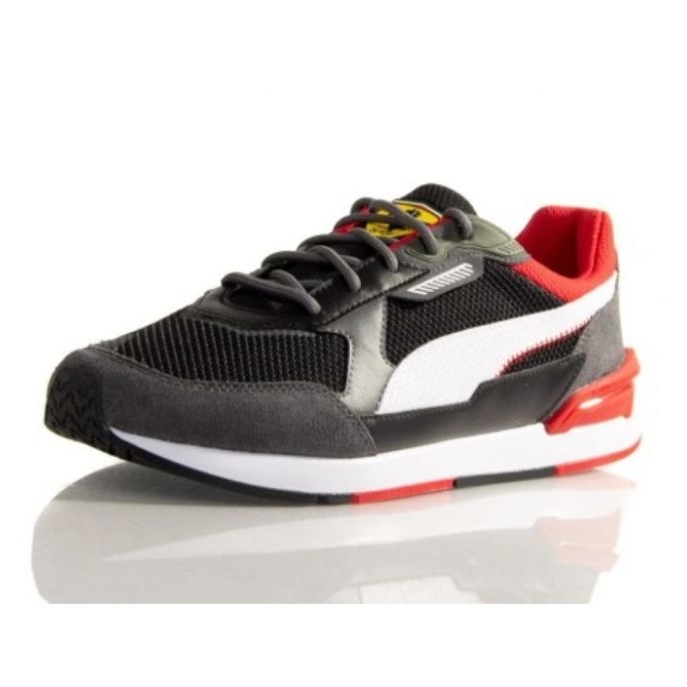 Puma Ferrari Low Racer M 307043 01 weiß schwarz grau
