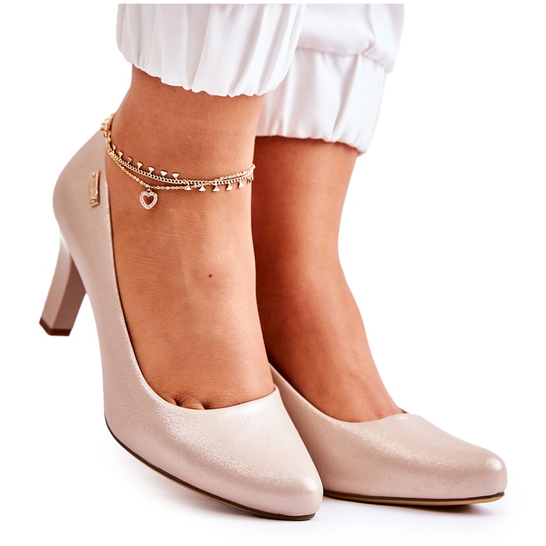 Damenpumps Sergio Leone Gold Shiny Orsola golden