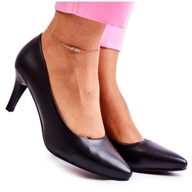 Sergio Leone Klassische schwarze Damenpumps Semprella