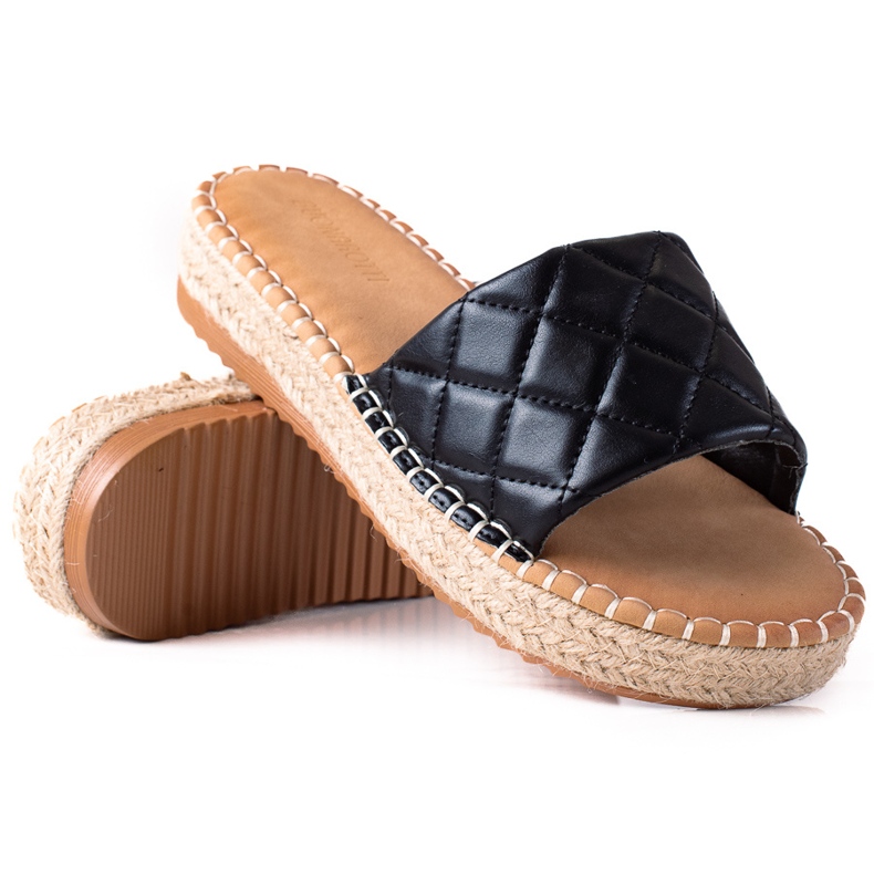 SHELOVET Plateau-Flip-Flops schwarz