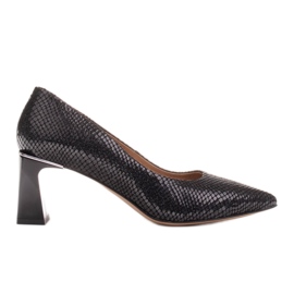 Marco Shoes Pumps aus natürlichem Wildleder schwarz