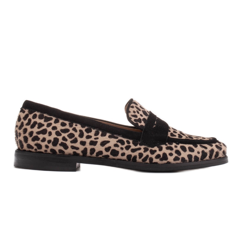 Marco Shoes Loafer, Naturleder mit Haaren 2231P-1283-041-1 beige schwarz