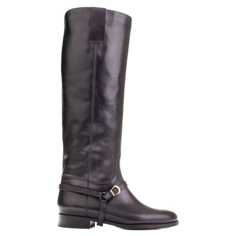 Marco Shoes Reitstiefel mit Knöchelriemen schwarz