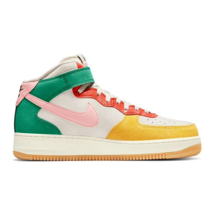 Nike Air Force 1 Mid M DR0158-100 beige rosa mehrfarbig grün gelb