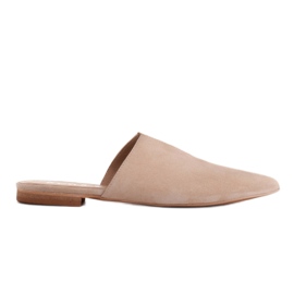 Marco Shoes Wildlederhausschuhe mit Ausschnitt beige