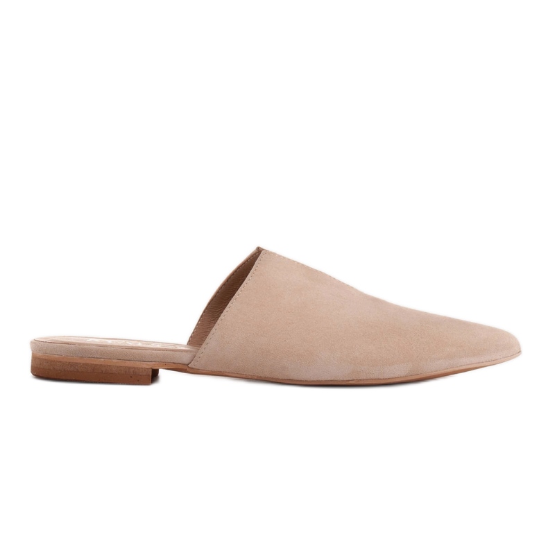 Marco Shoes Wildlederhausschuhe mit Ausschnitt beige