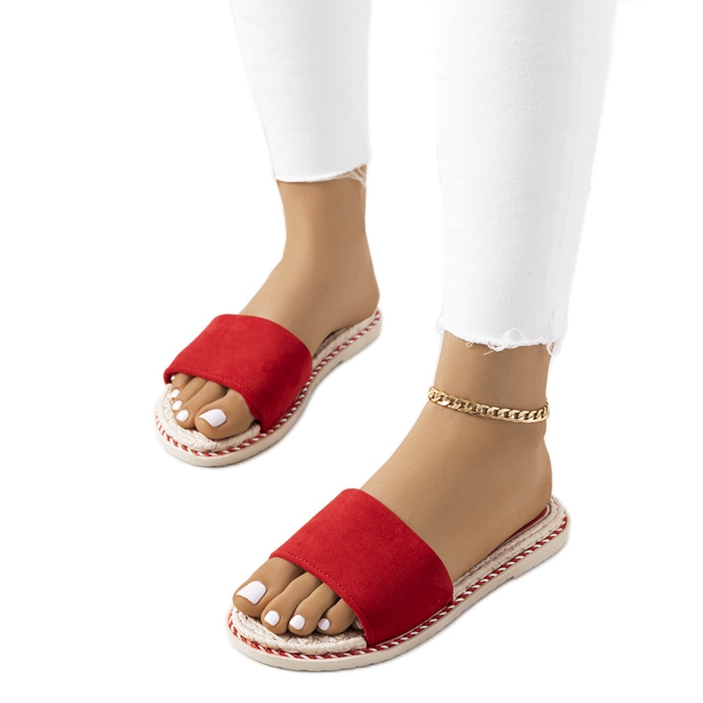 Rote Pantoffeln für Damen von Staton