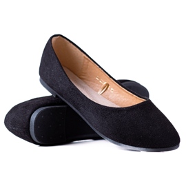 W. Potocki Wildlederballerinas von Potocki schwarz