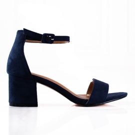 SHELOVET Marineblaue Sandalen navy blau