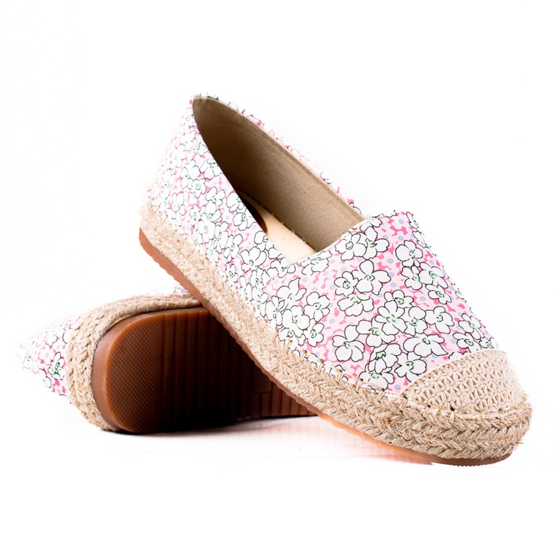 SHELOVET Espadrilles für Damen rosa mehrfarbig