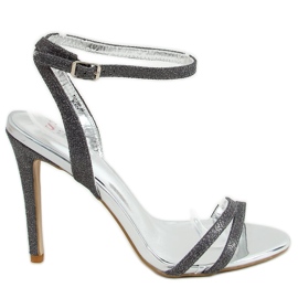 Tessa Schwarze Sandalen mit hohem Absatz