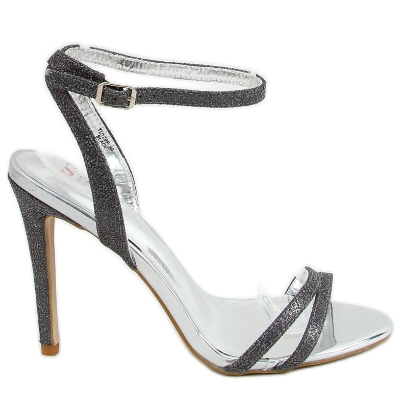 Tessa Schwarze Sandalen mit hohem Absatz