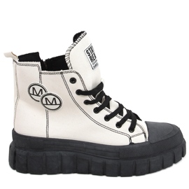 Kaya BEIGE / SCHWARZE High-Top-Sneakers