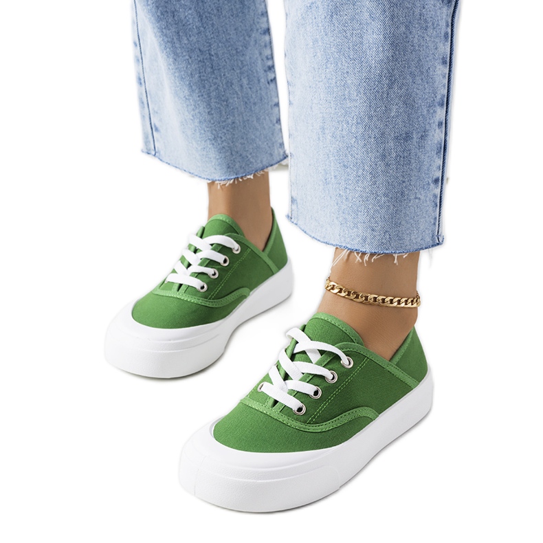 Grüne Jesperse-Turnschuhe