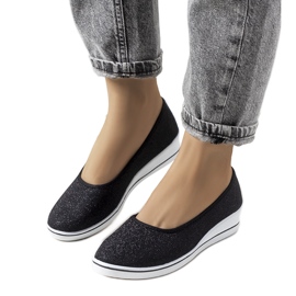 Schwarze Sneaker mit Keilabsatz von Friis