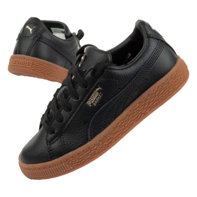 Puma Basket Classic Gum Jr 366669 01 Schuhe schwarz