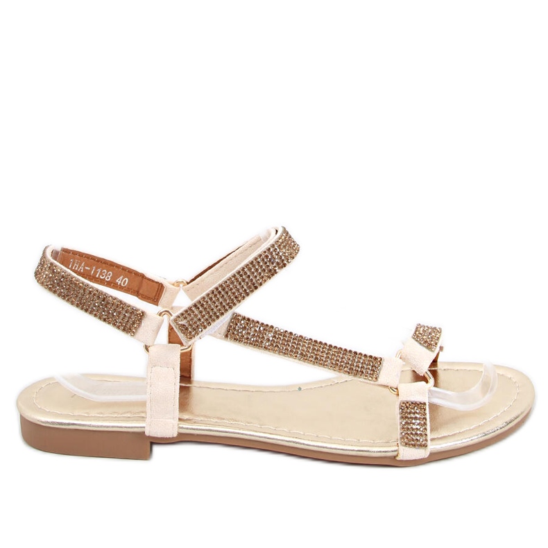 Azza Gold Damensandalen beige golden