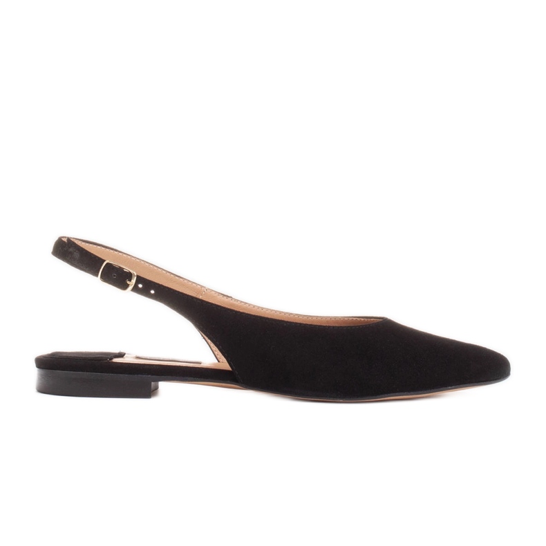 Marco Shoes Schwarze Sandalen aus natürlichem Wildleder