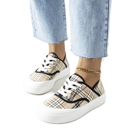 Beige Jesperse-Turnschuhe