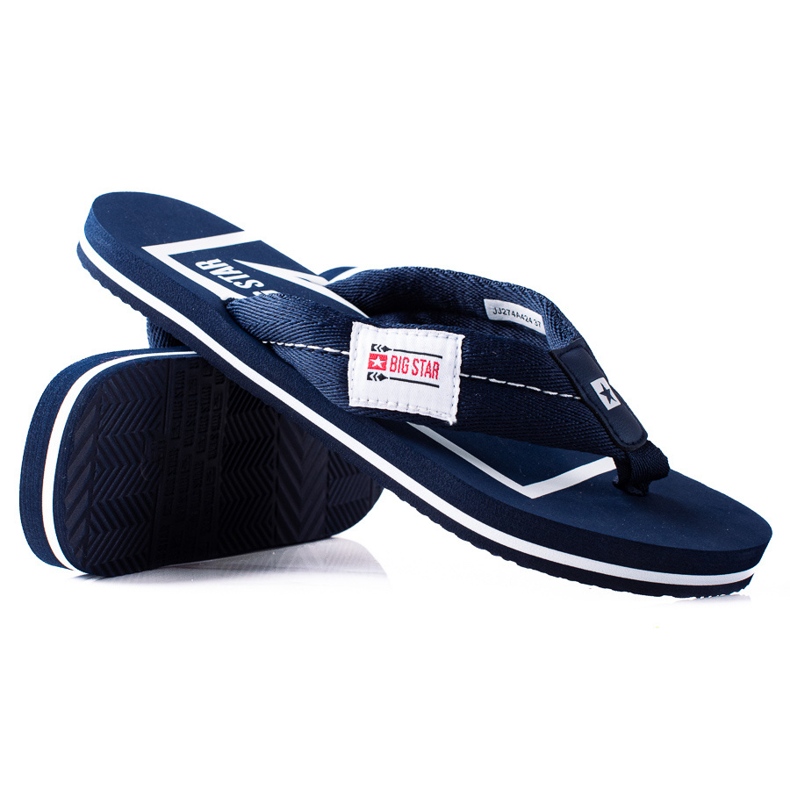 Bequeme Big Star Flip-Flops blau