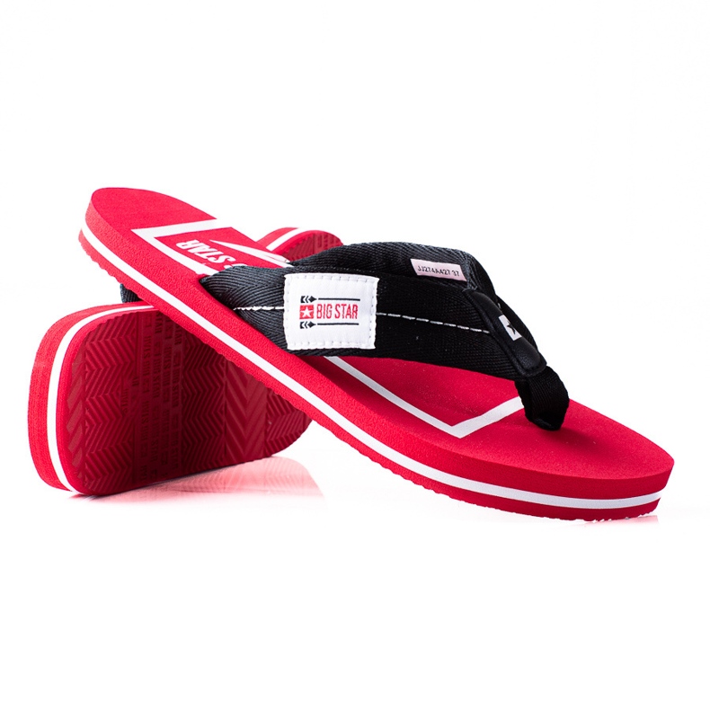Bequeme Big Star Flip-Flops rot