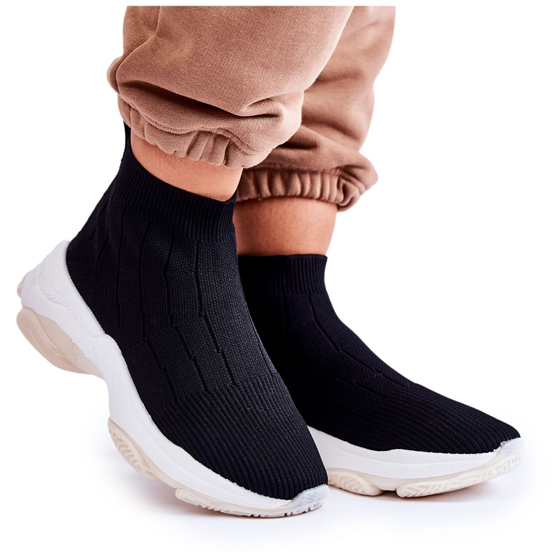 Damen High Cloth Sportschuhe Schwarz Nolly