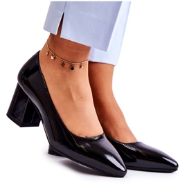 Lackierte Pumps Sergio Leone PB411 Schwarz