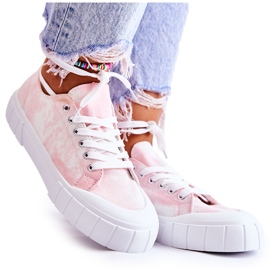 PS1 Damen-Turnschuhe auf der Pink Comes-Plattform rosa
